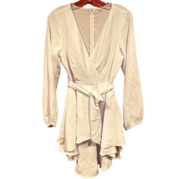 Women Casual Dress Flowy Bohemian Tshirt Wrap Dress Tie Waist Shift Mini Dress T - Picture 5 of 17